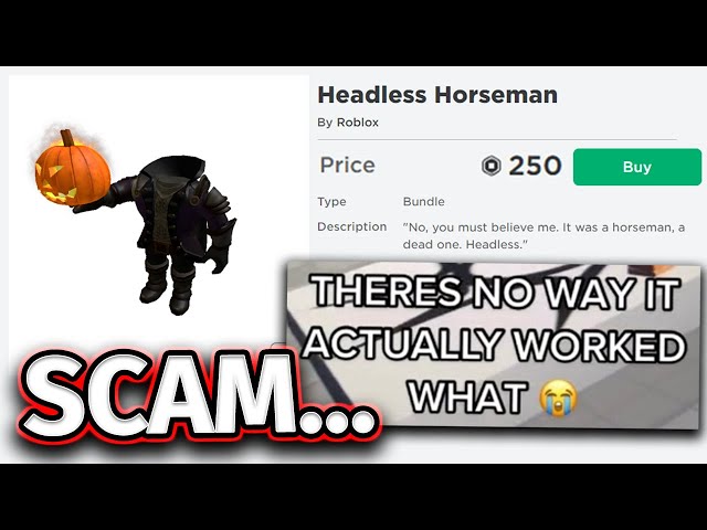 Roblox Accidentally Gives Away Headless Horseman For Free