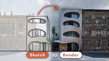 How I Created This Render From Google Maps with AI (sketch into photo)