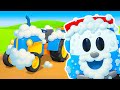 All vehicles are so dirty! Leo the truck builds a car wash and makes all cars and trucks clean.