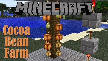 Cocoa Bean Farm Tutorial - Minecraft