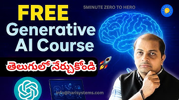 FREE Generative Ai Course in Telugu | Learn AI Tools & ChatGPT Uses for Beginners 2025
