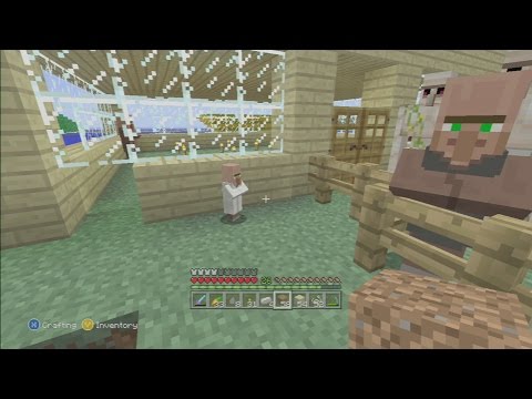 Minecraft xbox 360 breeding villagers survival
