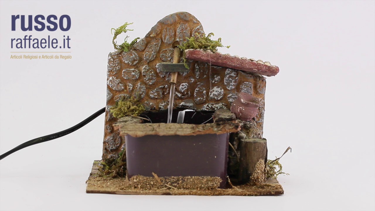 20500194-Fontana per presepe in sughero con pompa 17x17 cm - YouTube