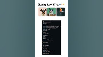 Glowing Hover Effect #css #shorts #developer #viral #trending #coding #ytshorts