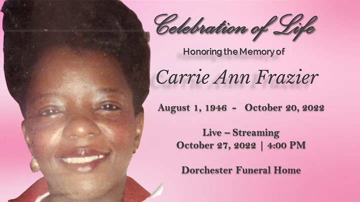 Celebration of Life for Carrie Ann Frazier