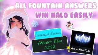 ❄️How To Win The New Winter Halo 2022! ||Fountain Answers For Halo||✨
