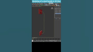 Creating a Metal Door Handle with Loft in 3Ds Max #shorts  #modelingtips #3dsmax #tips #loft