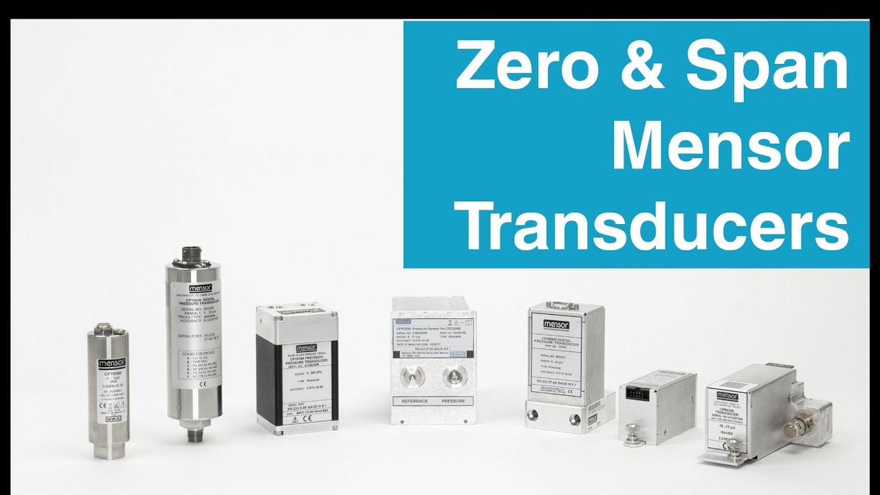 How to Zero and Span a Mensor Transducer