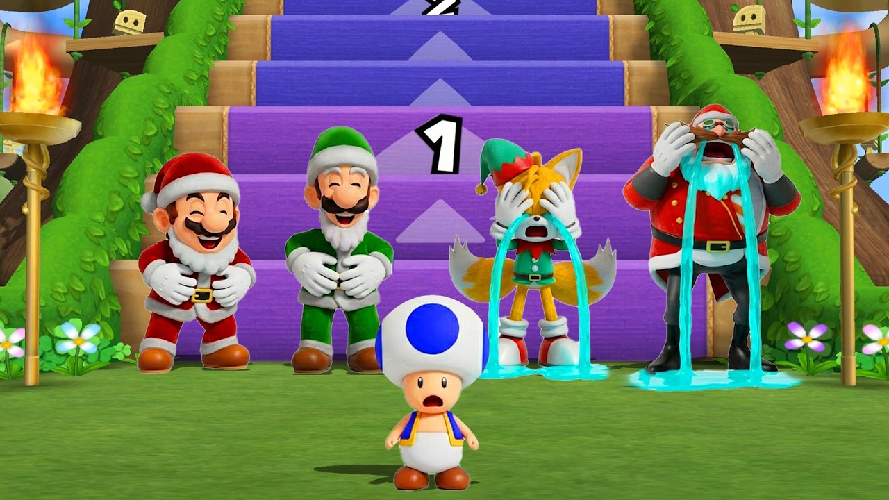 マリオパーティ9】かちぬきバトルマリオ VS ルイージ VS テイルス VS