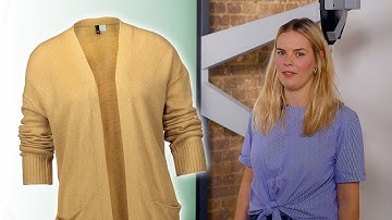 How to Style and Photograph a Cardigan Using an Invisible/Ghost Mannequin