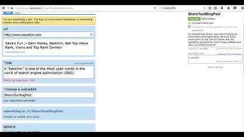 HOW TO BACKLINK ON reddit.com BY SAVESFUN.COM