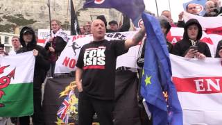 Far-right and anti-fascist groups hold protests in Dover