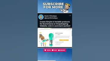 How to Add Variable Product in WooCommerce | Create Variable & Simple Products for FREE #shorts