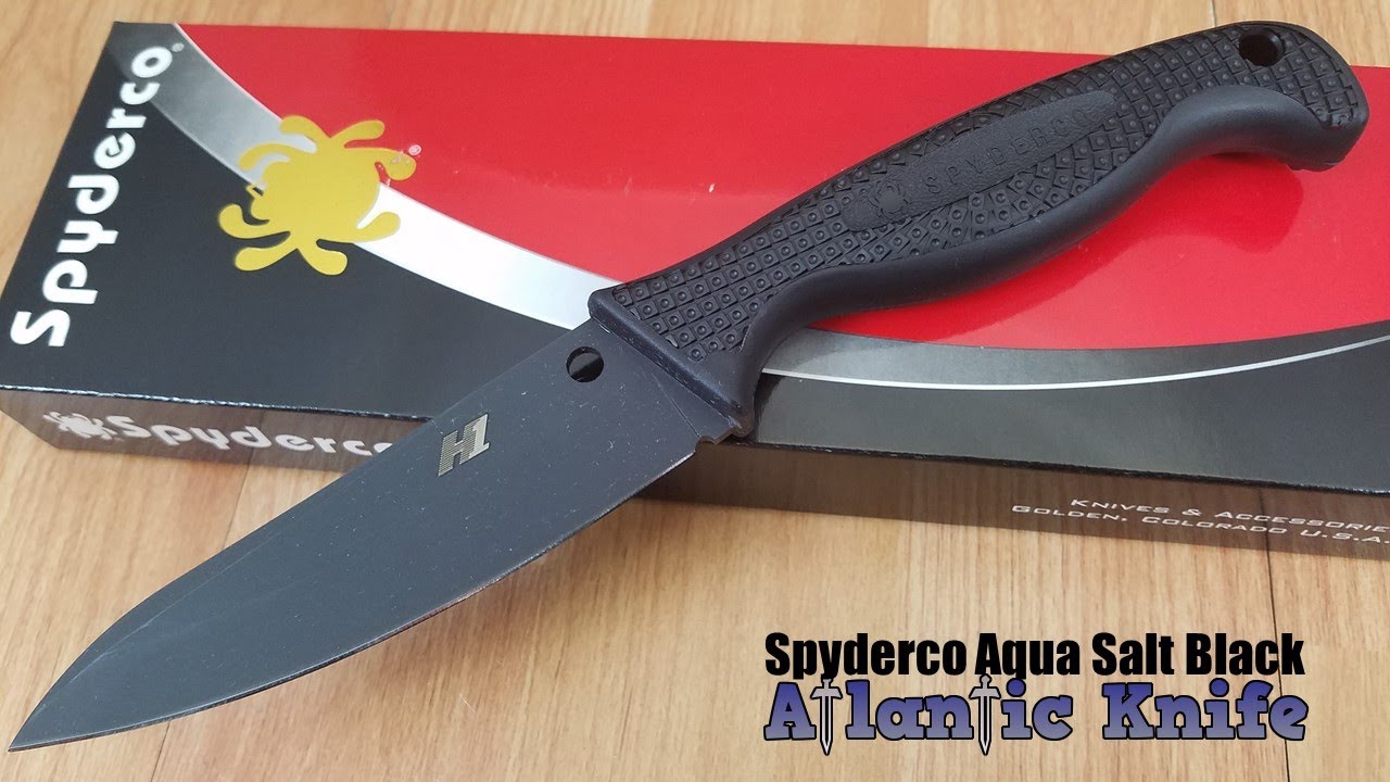 Нож с фиксированным клинком Spyderco Aqua Salt FB23PBBK