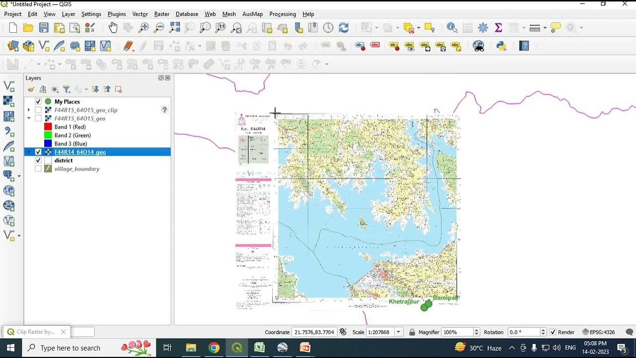 How to clip Raster Image in Qgis, QGIS, ArcMap YouTube
