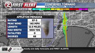NWS extends Appleton-Menasha tornado track