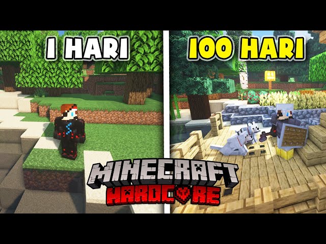 100 Hari di Minecraft Hardcore❗️ Desa Pertama❗️ class=