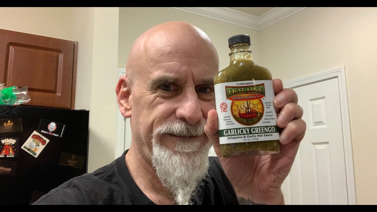 Garlicky Greengo Hot Sauce from Hot Line Pepper Products!! MUST WATCH