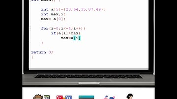 #cprogramming  Code to print maximum value in an Array