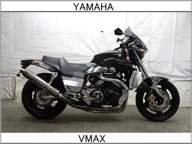 車検R4.9/23迄 ヤマハ V-ｍax 2WF 逆車 カーボン外装 オーリンズ オーバーマフラーリアキャリア Vブースト VMAX 1200 YAMAHA VMAX オーバー製フルカーボン外装！激レアオオニシヒート