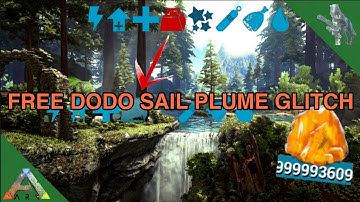 HOW TO HAVE A FREE DODO SAIL PLUME ON RAFT GLITCH - ARK MOBILE