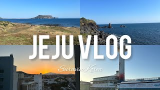 Jeju vlog dairies: Seminar, Seopjikoji beach, fort, cafe, room tour etc.