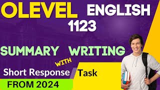 OLEVEL ENGLISH SUMMARY WRITING  |O LEVEL |2024