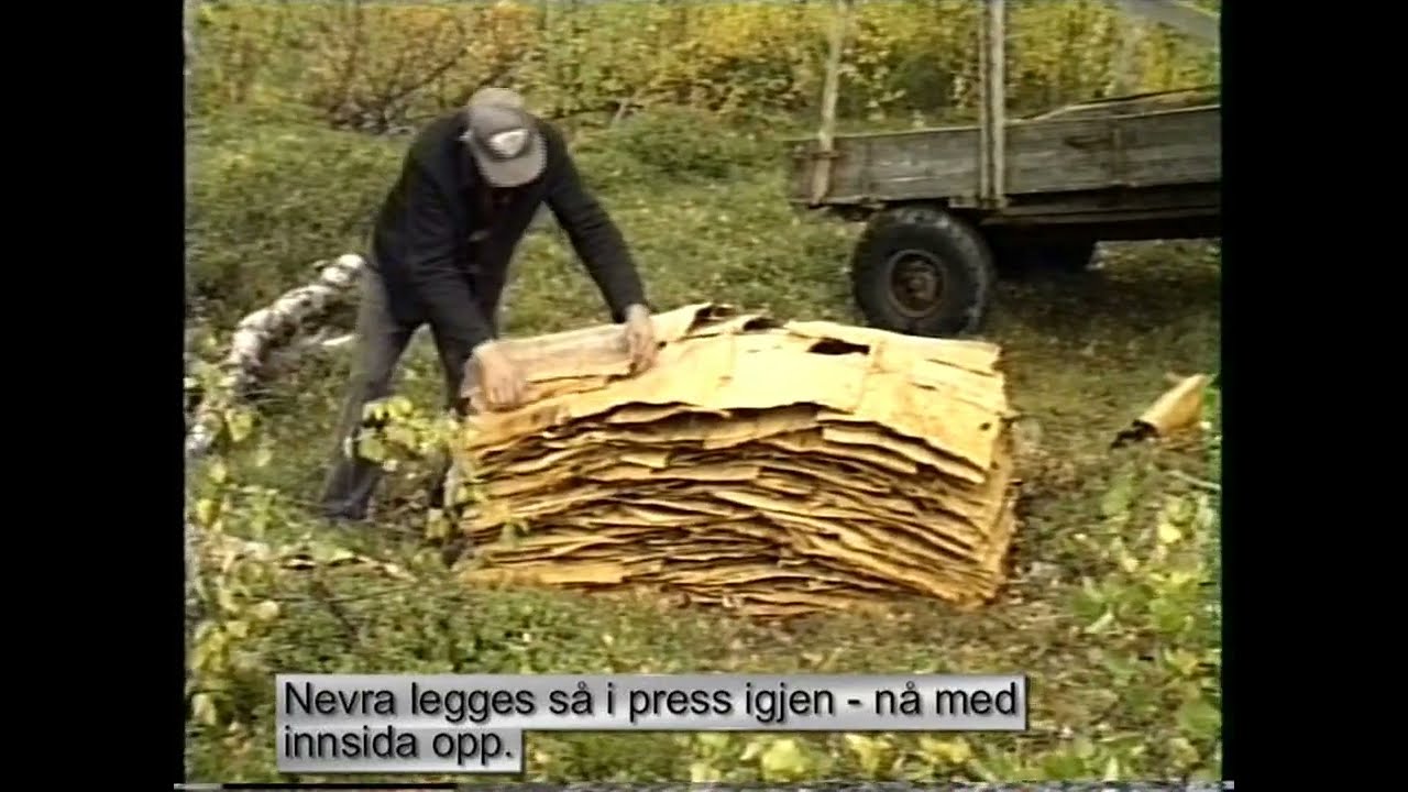 Tjærebrenning -Tjæremil på Frihetsli 1987  -1988 - Målselv