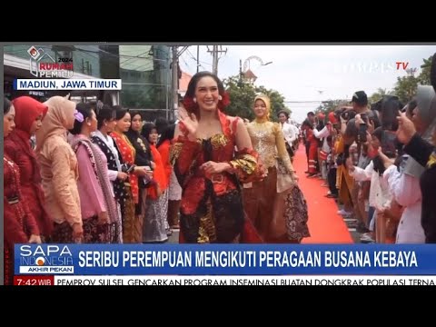 Seribu Perempuan Mengikuti Peragan Busana Kebaya Dalam Peringati Hari Kartini 2024