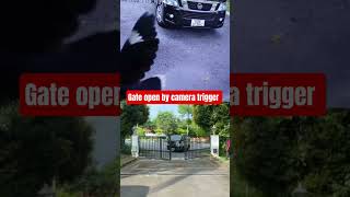 Gate open by camera trigger #anprcamera #cctv #singapore #singaporetech