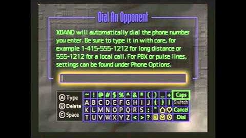 Sega Saturn NetLink - Setting Up An Online Match