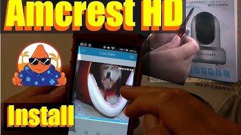 Easy install of Amcrest HD wireless Security Camera setup - NachoTV