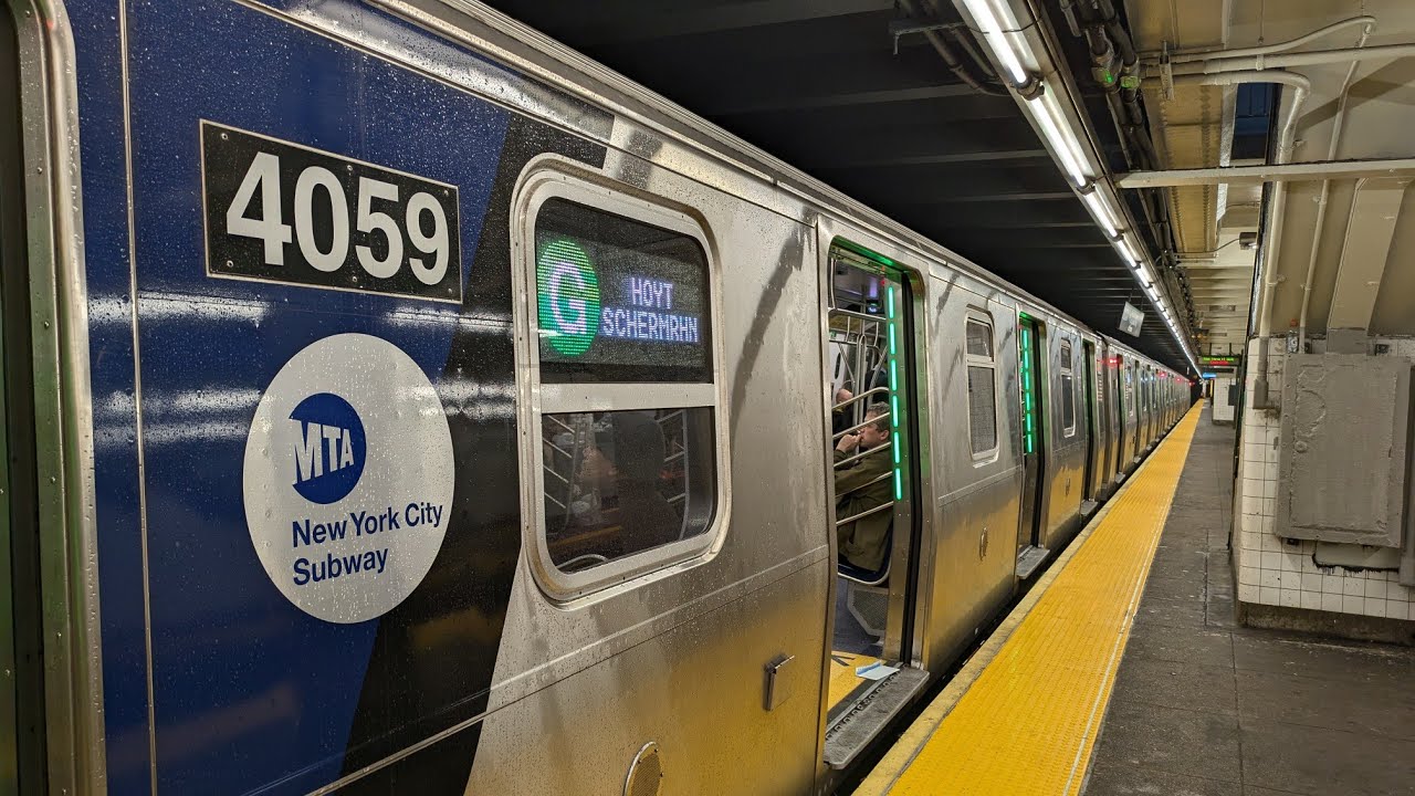NYC Subway: R211T G Shuttle Train Ride from Bedford Nostrand to Hoyt Schermerhorn via Queens Track