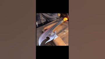 "Forging a Knife from a Spring Leaf ! #shorts #blacksmith #knifemaking #ytshorts #ajoykumarsarma