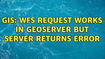GIS: WFS request works in Geoserver but server returns error