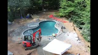 Pool / Patio Installation Time Lapse Video