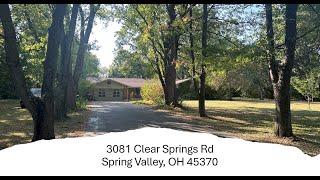 3081 Clear Springs Rd video tour