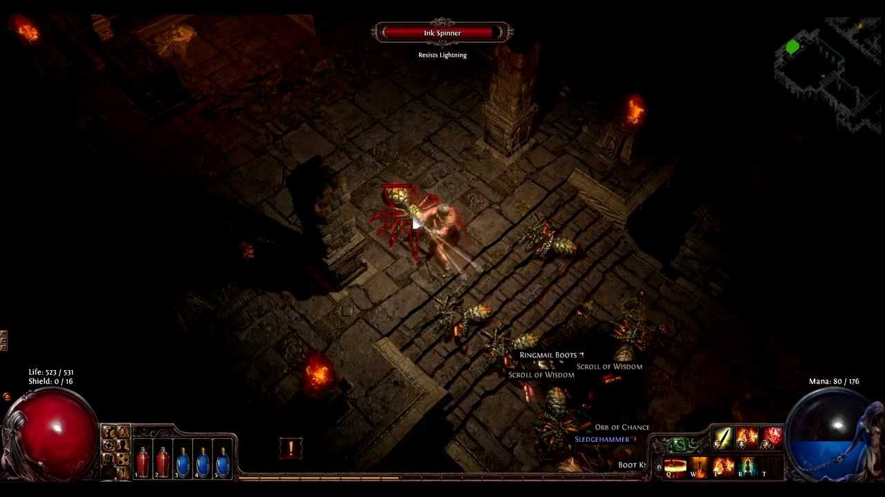 Path of Exile - Templar in Church Dungeon