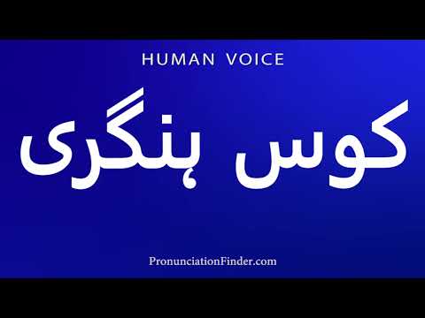 How To Pronounce Kos In Hungarian