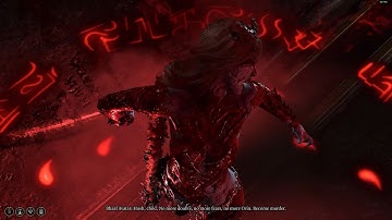 Act 3 Honour Mode The Dark Urge duels against Orin the Red