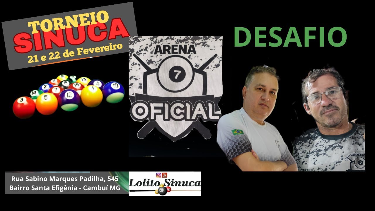 TORNEIO EM CAMBUI MG -  Desafio HENRIQUE x RAMAO LOLITO _ MIL NA MELHOR DE 3 . #aovivo