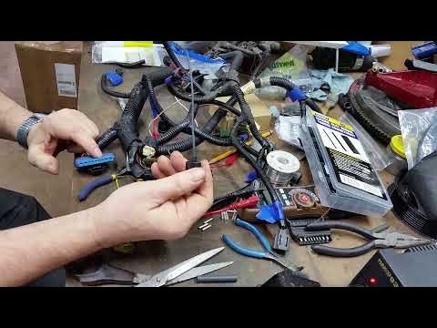 7.3 Build: Working the engine wiring harness (Part 2) - YouTube