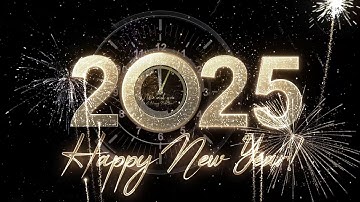 Happy New Year 2025 #countdown  4K Video Animation with Background Music & SFX