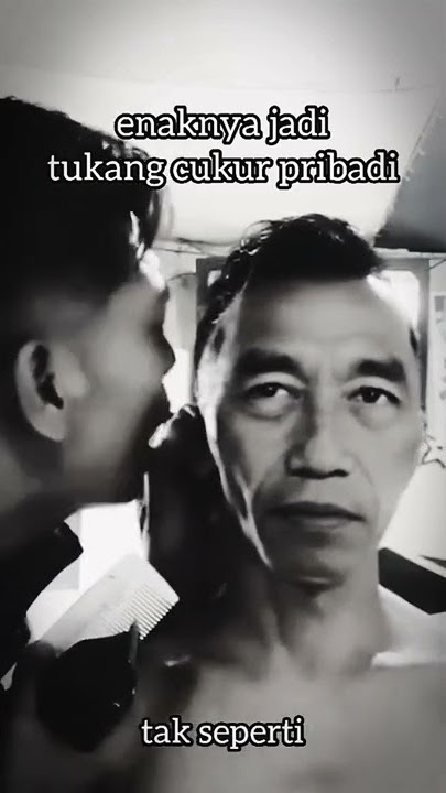 JANGAN DITIRU !! TUKANG CUKUR GA TAU DIRI JOKOWI VS TUKANG CUKUR #shorts
