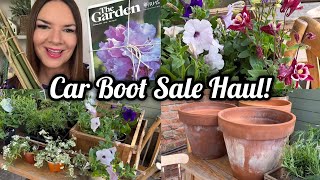 Car Boot Sale Haul | Car Boot Sales UK | Plants & Garden Haul | Kate McCabe | May 2024