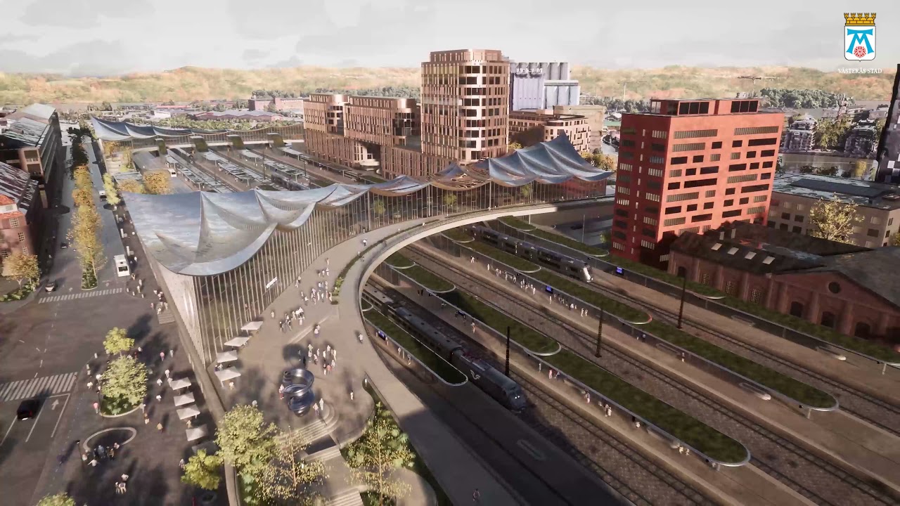 Västerås nya resecentrum i 3D