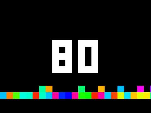 80 Seconds Timer ‐ Flowing Pixels