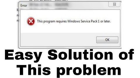 This program requires Windows Service Pack 1 or later | #digipay