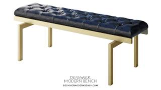 Brice Modern Accent Bench - Custom Furniture - 500+ Contemporary Bench Styles