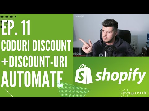 Cum setezi codurile de discount si cum folosesti discount-uri automate? Tutorial Shopify ep. 11